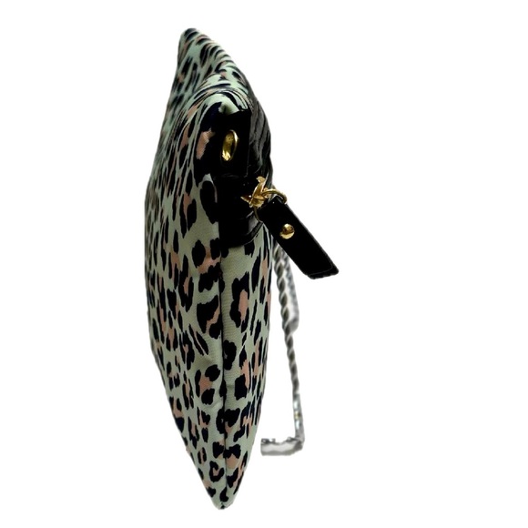 Juicy Couture Leopard Print Clutch - Black and Cream Cosmetic Case - Picture 4 of 8